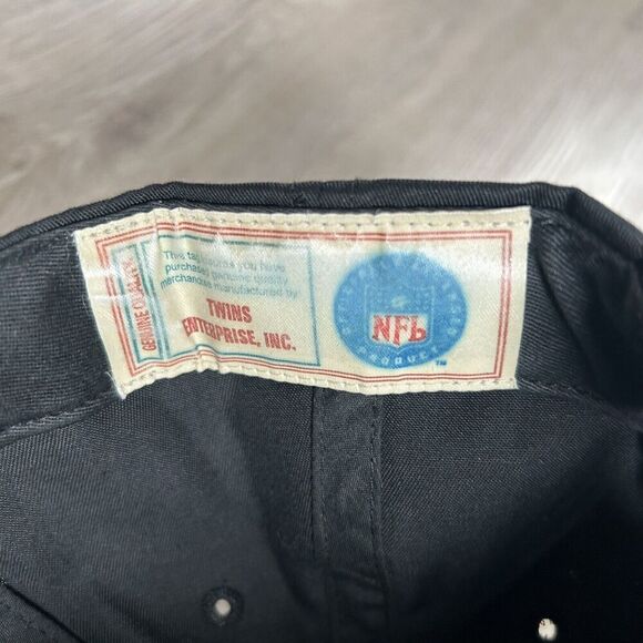 Vintage Pittsburgh Steelers Hat Snapback NFL Football Twins Enterprise Black Cap - Picture 4 of 8